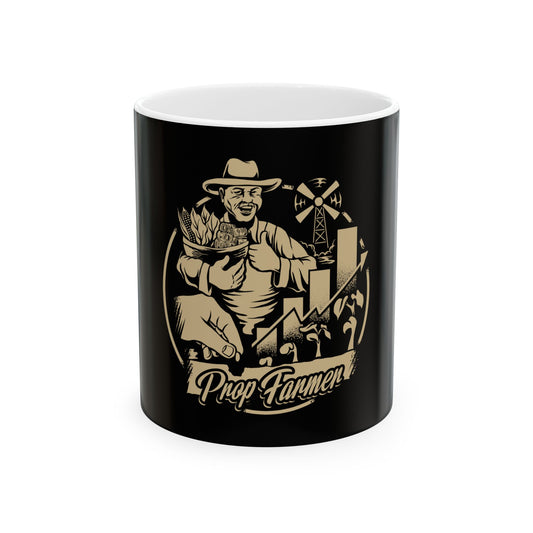 Vintage Prop Farmer Ceramic Coffee Mug | 11oz & 15oz