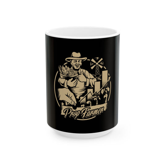 Vintage Prop Farmer Ceramic Coffee Mug | 11oz & 15oz